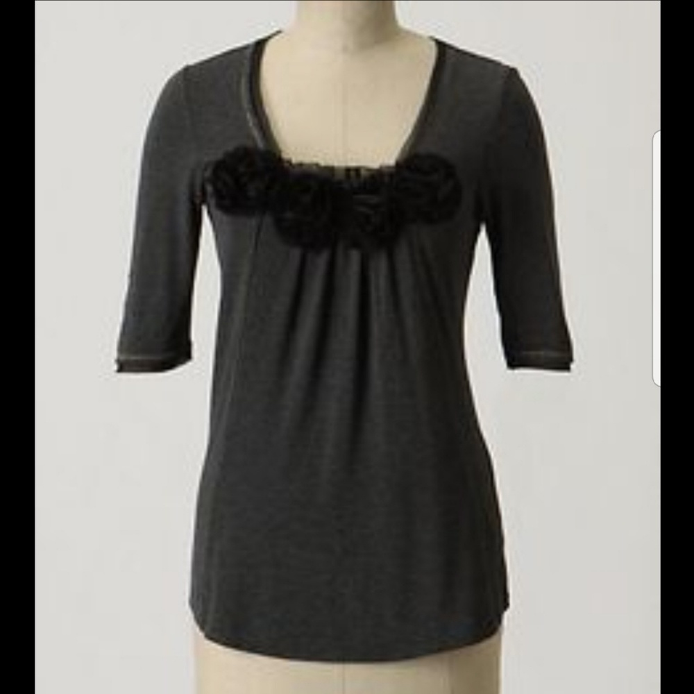 Anthropologie Deletta Noisette top